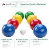 ApudArmis 90mm Bocce Balls Set, Lighter Outdoor Bocce Game for