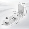 Kinmade Barn Door Bottom Floor Guide Brushed Nickel,Flush Bottom Design,Adjustable