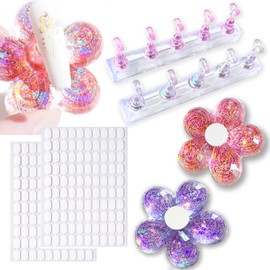 Acryl Nagel Stander für Press on Nails Display Acryl-Nagelständer mit Magneten Nagelspitzen Halter DIY Nagelkunst Ständer Nagel Aufdrück Nagelständer für Maniküre Werkzeug