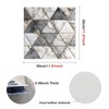 Nuxovilar Peel and Stick Vinyl Flooring, 12x12 Inch Geometric Triangle