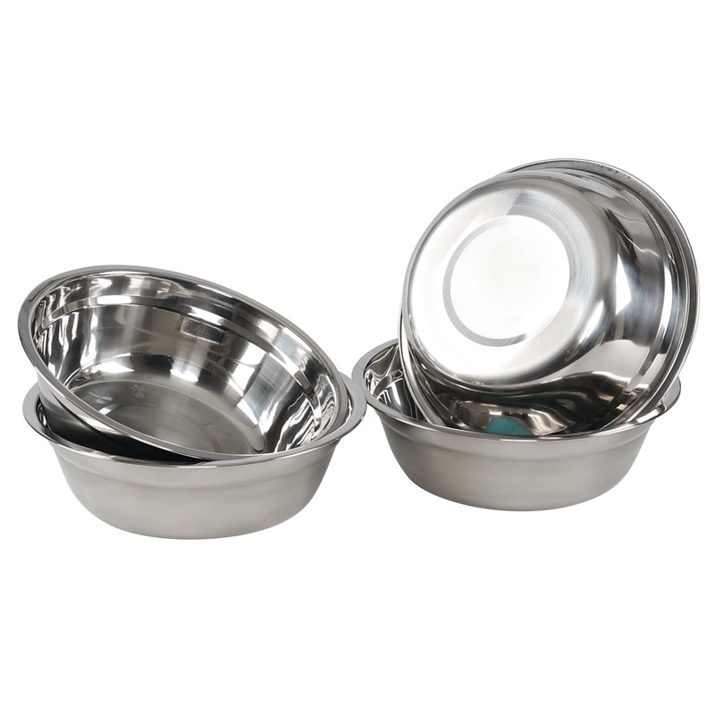 Xyskin Set of 4 Stainless Steel Mixing Bowl Set, Metal