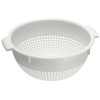 Westmark 21262211 Colander / Strainer with Recessed Handles and Attachment Pegs, Plastic, White
