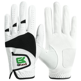Men's Golf Gloves All Weather Left Hand Right Hand Gloves Golf Glove Anti-Slip Durable 1/3 Piece Set WeatherSof 23 24 25 26 27 (White-1pc, 24, Left)