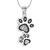 QGJNSGC Urn Necklace for Ashes Dog Pet Ash Necklace Paw