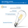 ANWIO ST21 LED Filament Bulb 7W(60 Watt Equivalent) Dimmable 2700K