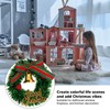 10Pcs Dollhouse Christmas Wreath Exquisite Colors Cute Life Scenes Miniature