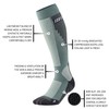 CEP Ski Touring Tall Compression Socks, Blue-Grey, Men, V