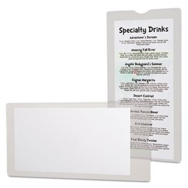 Oxford 65049 - Utili-Jacs Heavy-Duty Clear Vinyl Envelopes, 4 x 9, 50/Box
