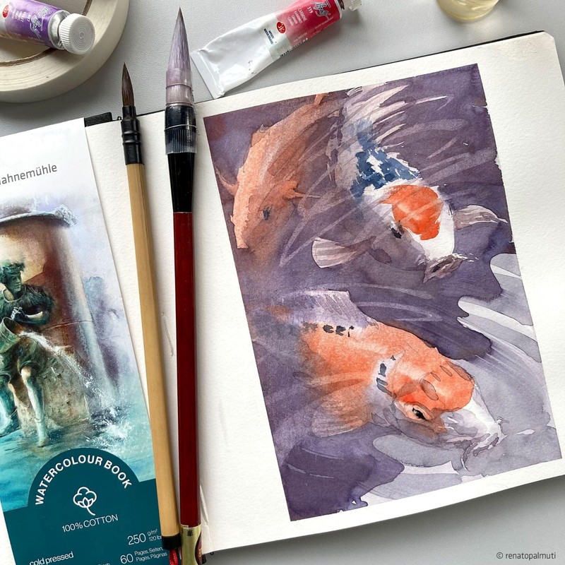 Hahnemühle Watercolour Book 100% Cotton, 250 g/m², Matte, Surface-Glued, 30