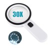 Magnifying Glass with Light - 30X Handheld Magnifying Glasses, 13LED