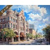 Austin with The Driskill Hotel oil painting 8x10 Print