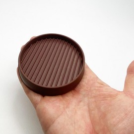 1-Piece Non-Slip Furniture Pad for Sofas & Floors Brown (Round) 5ea