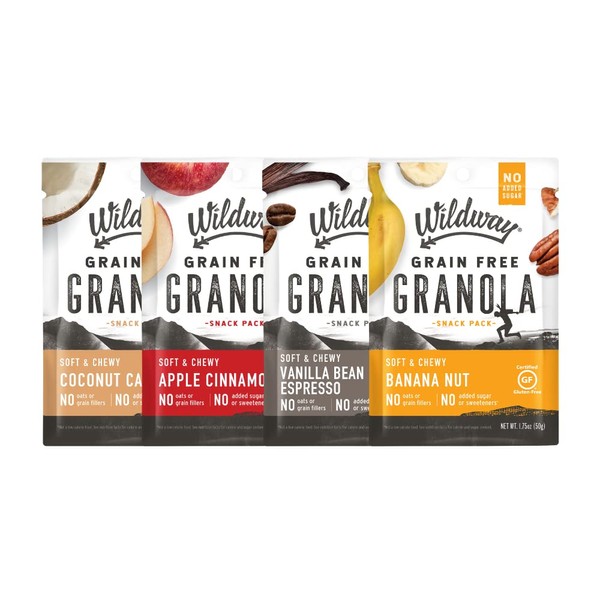 Wildway Granola Snack Packs sin frijoles