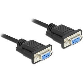 Delock RS-232 Serial Cable D-Sub 9 Female to Female Null Modem