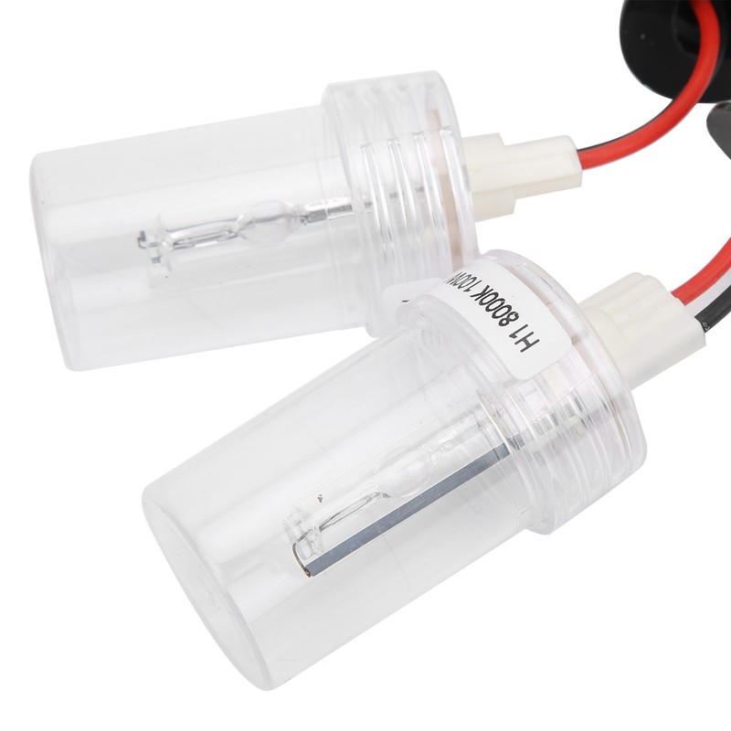 2Pcs Headlight Xenon Bulbs HID Lamp Replacement 100W 8000K H1