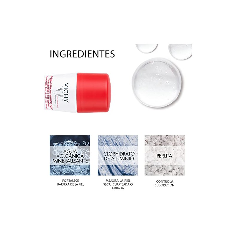 Vichy Deo Stress Resist Desodorante Anti Transpirante Sudoración Excesiva Roll