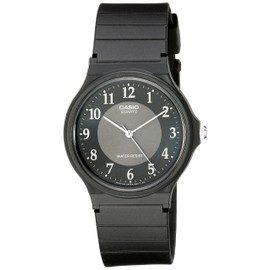 Casio Men's MQ24-1B3 Analog Black Rubber Strap Watch