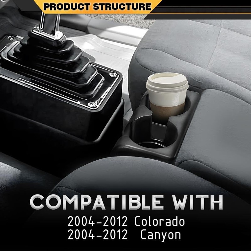 CNNELL Center Console Cup Holder Compatible with Chevy Colorado 2004-2012/Fit