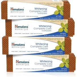 Himalaya Botanique Complete Care Whitening Toothpaste, 5.29 Ounce (Pack of 4)