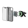 LogiLink PA0329 - Magnetische, Kfz-Smartphonehalterung mit kabellosem High-Speed-Laden, mit Überspannungsschutz