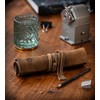 Angus Stoke Leather Roll Bag for Pens, Brushes and Accessories