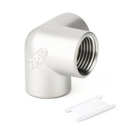 TAISHER 1PCS 304 Stainless Steel 3 Way Corner Pipe Fittings, 1/2" x 1/2" x 1/2" NPT Female Pipe Fittings