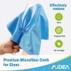 Microfiber Glass Cleaning Cloths 8 Pk Lint Free Streak Quickly
