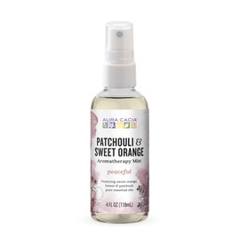 Aura Cacia Room and Body Mist, Peaceful Patchouli and Sweet Orange, 4 Fluid Ounce