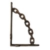 4 Cast Iron Rustic Chain Brackets Braces Bookshelf Brackets