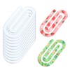 HYHOSHI 10 Pack Sublimation Blanks Acrylic Paper Clips, 4" x