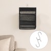 Xelsluthe MesMesh Shower Caddy Hanging Organizer With Hooks, PVC Bathroom