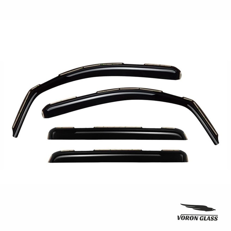 Voron Glass in-Channel Extra Durable Rain Guards for Trucks Toyota