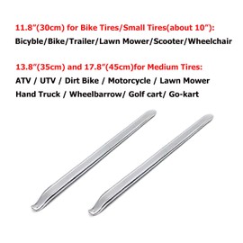 Dr.Roc 2 x 11.8 inch Tire Changing Tool with 4-Way Tool Set Tire Removal Tools Tire Spoons Tire Irons Tire Tool Tire Levers for Bike Motorcycle Dirt Bike Lawn Mower Scooter ATV UTV