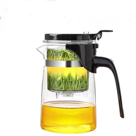 MOORCHOCO 500ML Glass Teapot with Detachable Infuser Filter Teapot for Loose Leaf Tea