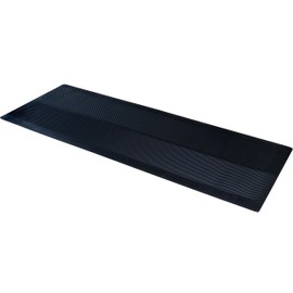 CLIMATEX Indoor/Outdoor Rubber Runner Mat, Door Mat For Floor Protection, 27" X 20', Black (9A-110-27C-20)