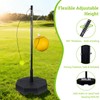 Tetherball Tennis&Tetherball Set with Sturdy Base,Tetherball Equipment for Backyard,with 9.83