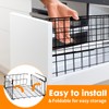 Resulzon Under Shelf Basket Storage 2Pack, Steel Under Shelf Hanging