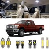 Xpismii 14 Piece 6000K White F250 F350 Interior LED Light