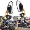 Motorcycle Bar End Side Mirrors 7/8" 22mm Aluminum Alloy Handlebar