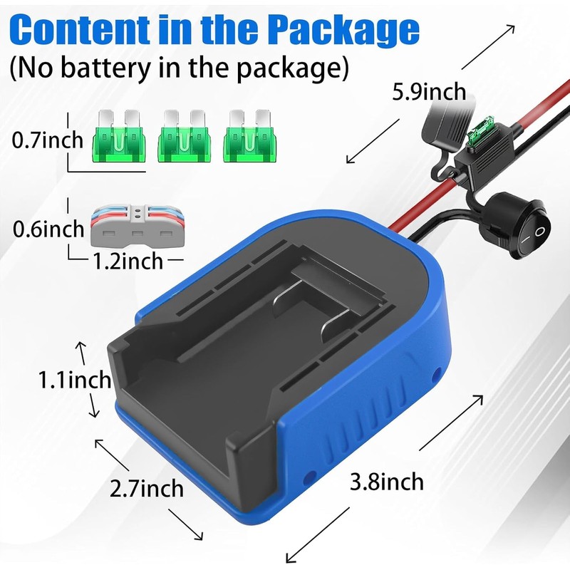 2 Packs Power Wheel Adapter for Kobalt 24V KB624-03 KB524-03