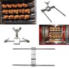 GOLDMAN SERVICE Steel Chicken Rotisserie Skewers Fork Utensil for Professional