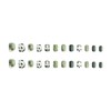 KKUUOO Cute Press on Nails Short Square Fake Nails Green