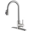 Kitchen Faucet with Pull Down Sprayer, Lead-Free Modern Single Handle