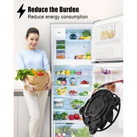 DC 12V 0.26A Refrigerator Cooling Fan Fit for Galanz Refrigerator Replace XY12032BM, Fridge Silent Cooling Fan Size: 120×120×32mm