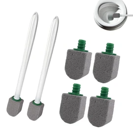 VELLUSTRA 10 Stück Bimsstein Toilette, Bimsstein Reinigungsstein mit 2 Griff, Cleaning Block WC, Bimsstein Für Toilette, Badezimmer, Küchen, Schwimmbäder, Zur Entfernung Hartnäckiger Flecken