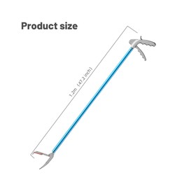 G2 47.2-inch Professional All-Aluminum Alloy Snake Tong Reptile Grabber Rattle Snake Catcher Wide Jaw Handling Tool with a Protective Structures for Snakes