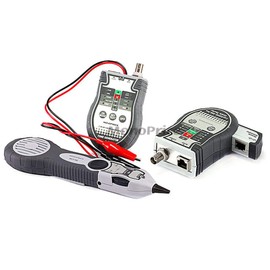 Monoprice LAN and Coaxial Installation Kit with Tester and Tone Generator (108135), Black