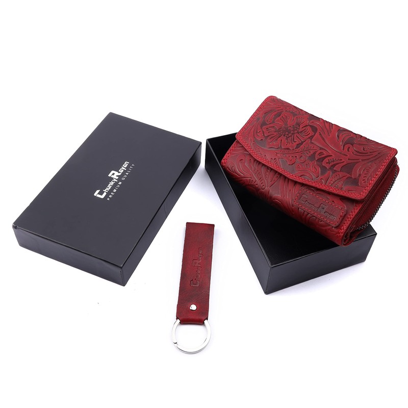 Chunkyrayan P GB-6 Genuine Leather Women's Wallet High-Quality Vintage RFID
