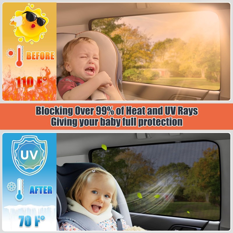 XCBYT Car Window Shades for 2011-2023 4Runner Sun Shade for
