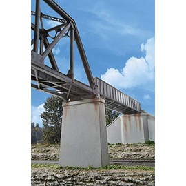 Walthers Trainline Single-Track Railroad Bridge Concrete Piers Pkg(2) Train Collectable Train